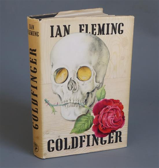 Fleming, Ian - Gold Finger, 1st edition, first impression, with unclipped d.j., (has small tear at spine head),